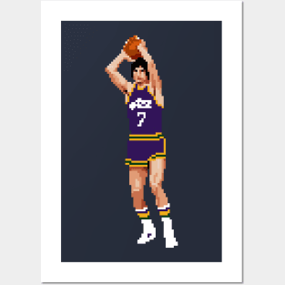 Pete Maravich Pixel Posters and Art